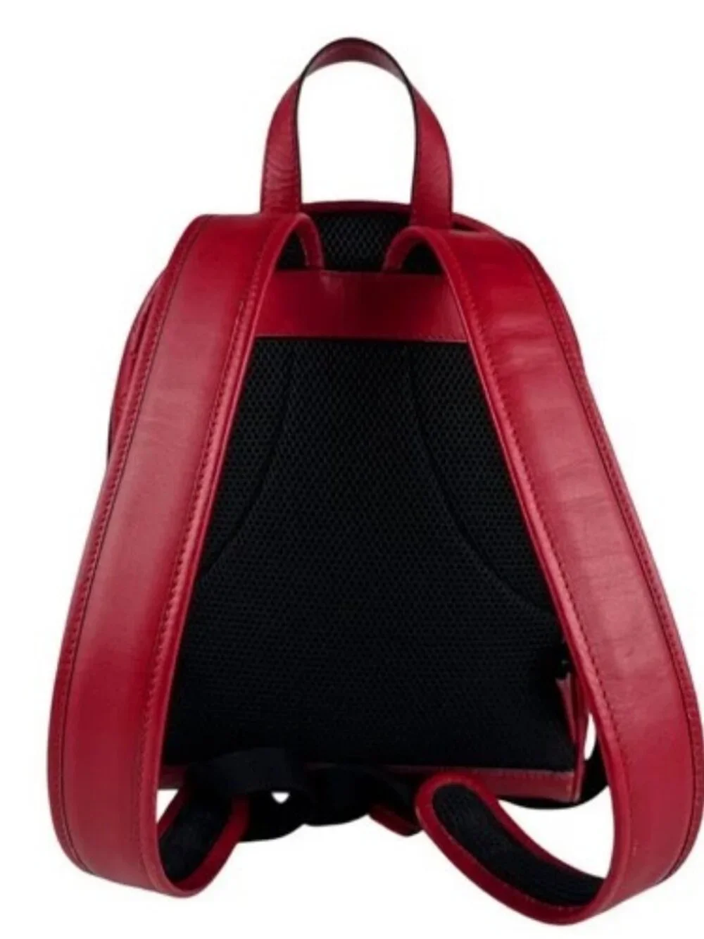 Auth GUCCI Guccisima Backpack Red Leather/Silvertone - z6640 - Picture 3 of 13
